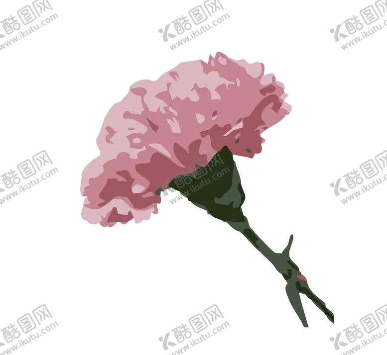 编号：54663610192004185643【酷图网】源文件下载-卡通手绘植物康乃馨竹PNG免抠