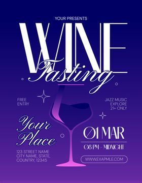 葡萄酒品鉴活动海报