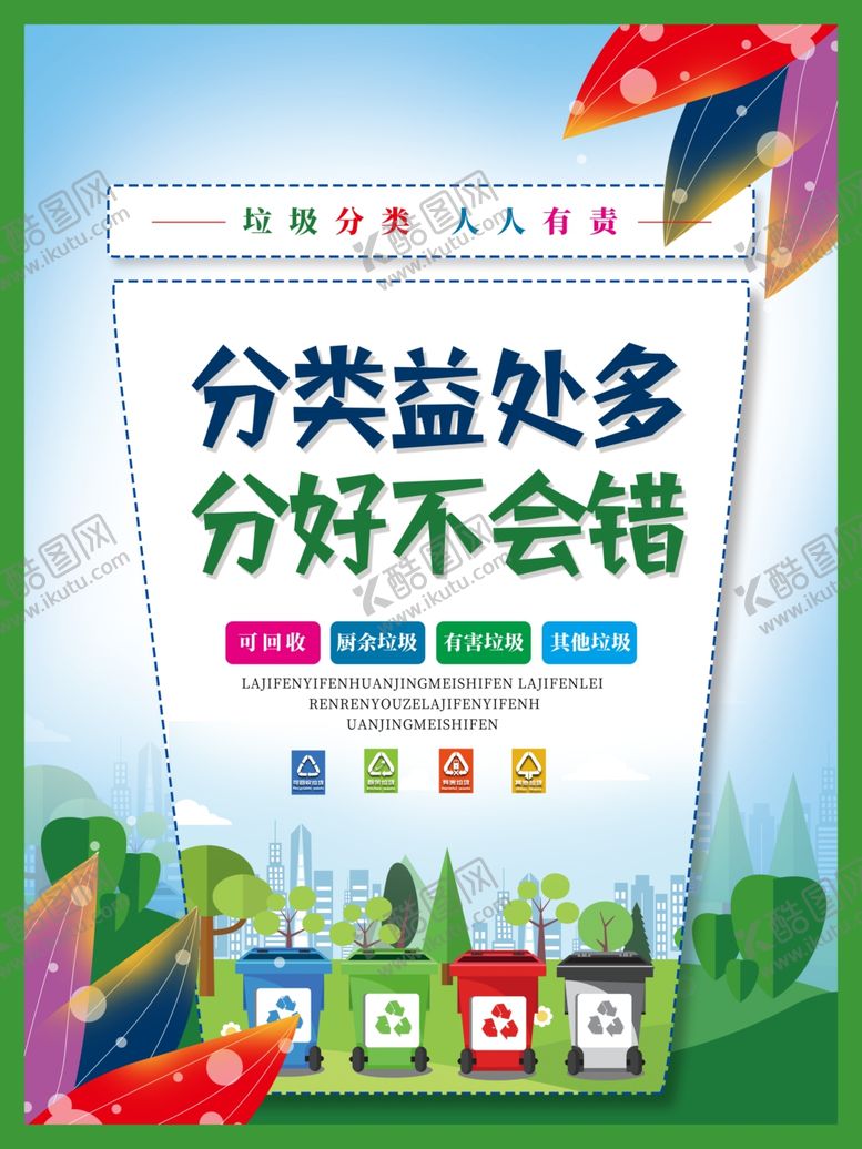编号：76677205161430252947【酷图网】源文件下载-垃圾分类系列海报