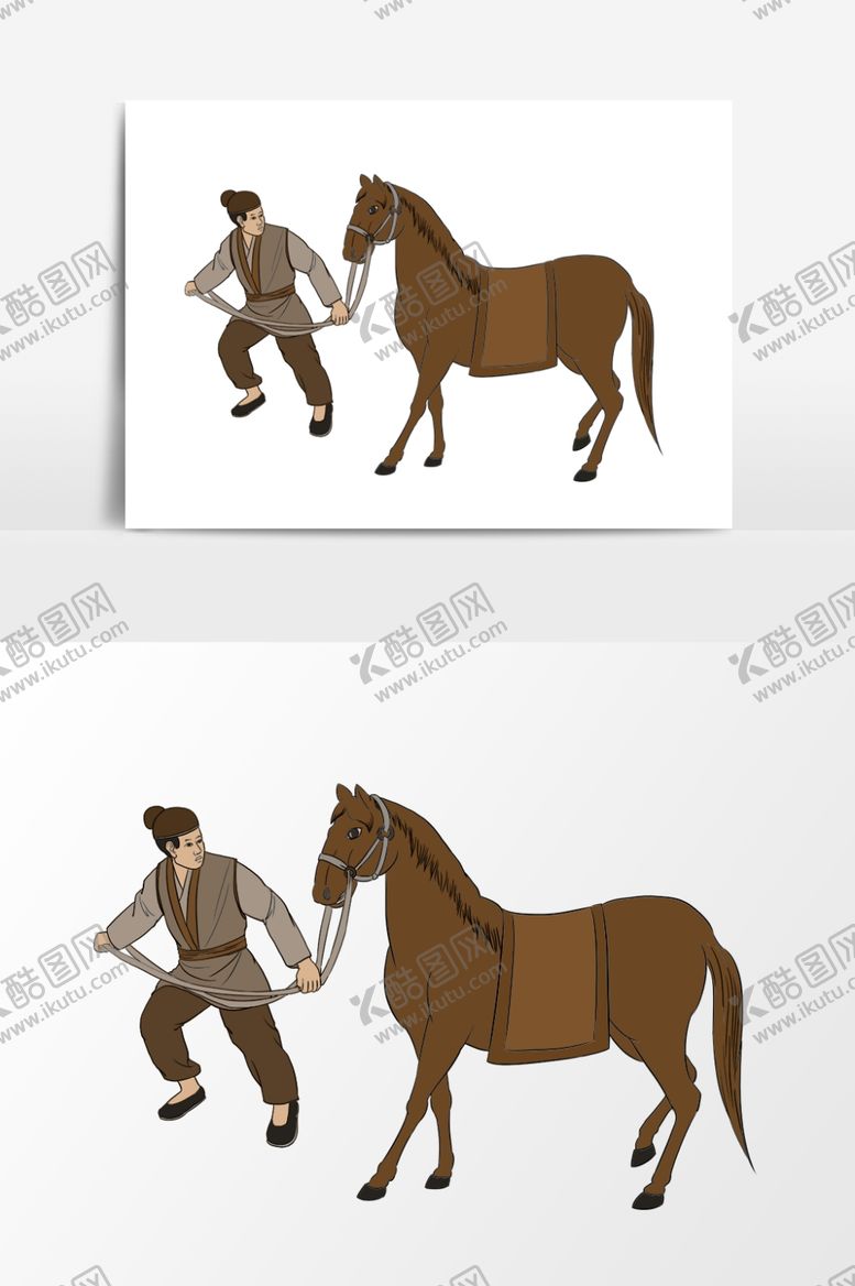 编号：19991710050652567237【酷图网】源文件下载-淡彩国画人物