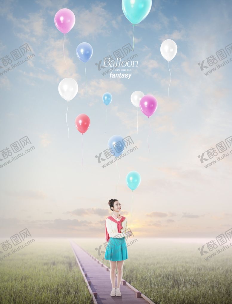 编号：54721301261501529862【酷图网】源文件下载-气球人物