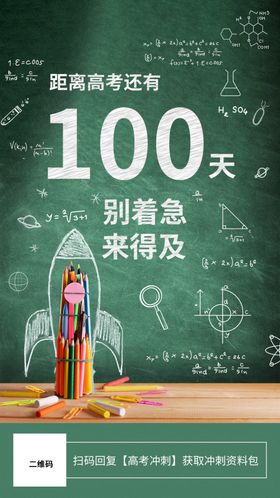 2021高考倒计时100天海报