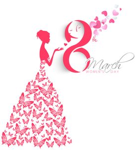 38女神节蝴蝶