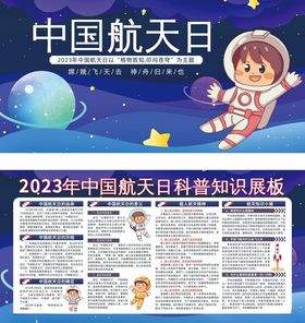 中国航天日科普知识展板
