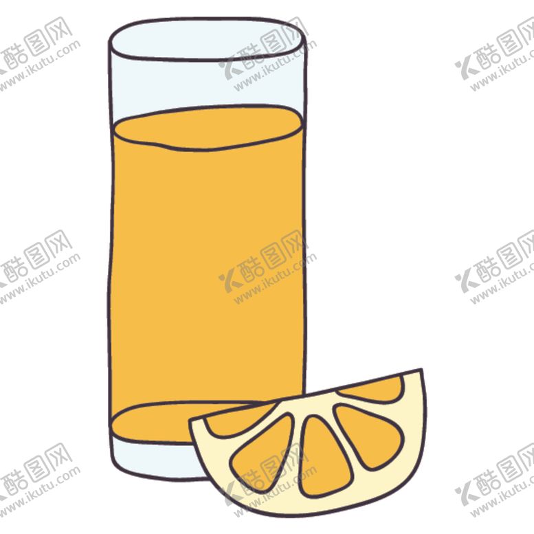编号：84444510151042053094【酷图网】源文件下载-夏日柠檬冷饮插画
