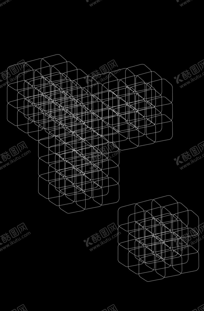 编号：40835909181311371478【酷图网】源文件下载-线框魔方
