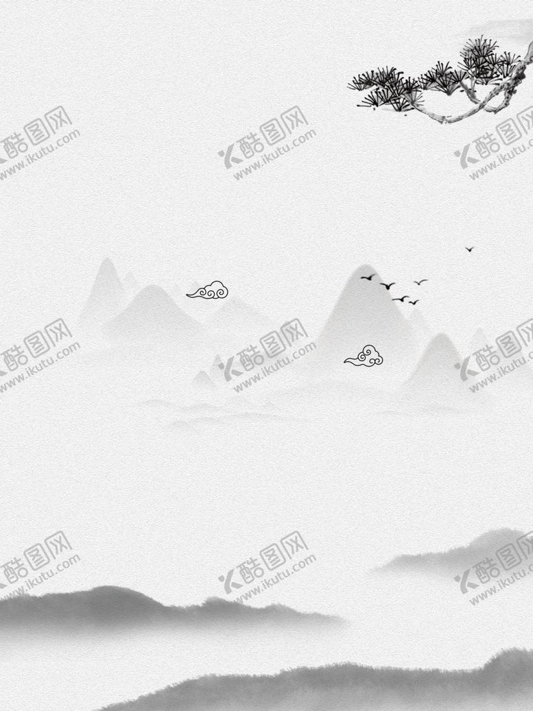 编号：90536801250650267458【酷图网】源文件下载-意境水墨背景