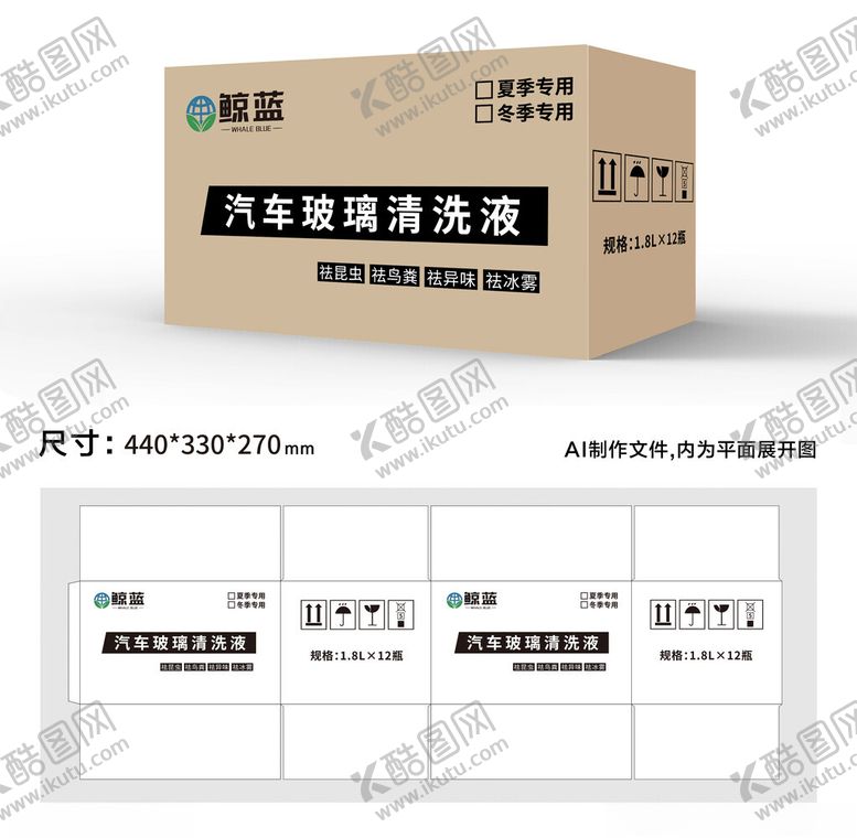 编号：46468301261241205331【酷图网】源文件下载-玻璃水包装箱