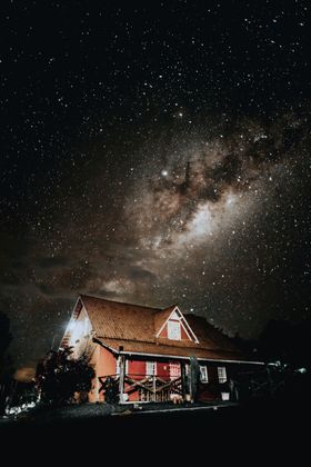 星空下的屋子