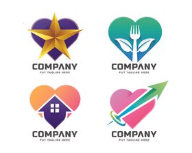 爱心标志行业企业logo设计