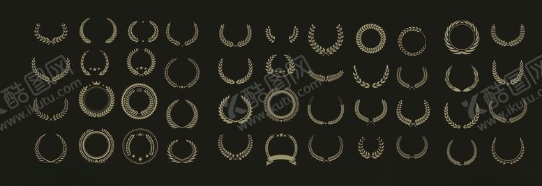 编号：12268504250720408736【酷图网】源文件下载-失量花纹集合