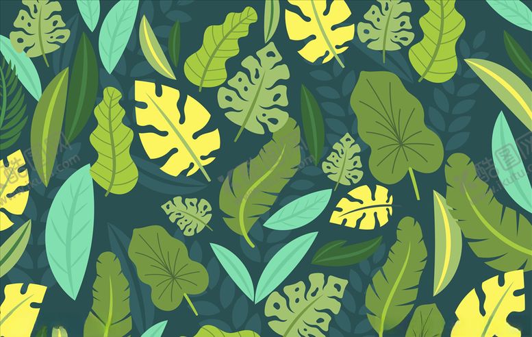 编号：52732409180022299987【酷图网】源文件下载-树叶背景