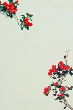 中国风山水背景天道酬勤墙装修