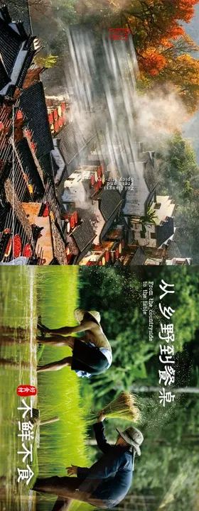 山野餐饮五连图