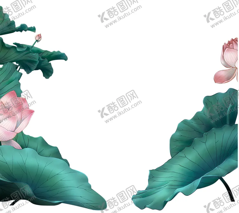 编号：32320204200117405889【酷图网】源文件下载-荷花元素