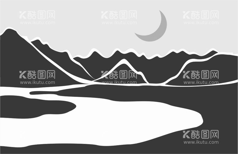 编号：32259511290333096660【酷图网】源文件下载-雪山河流