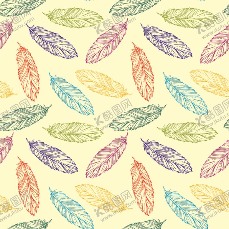 编号：21603810050052277061【酷图网】源文件下载-叶子花卉无缝图案