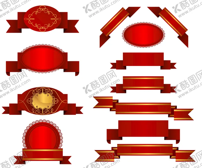 编号：20513709140944156843【酷图网】源文件下载-丝带小标题红绸缎