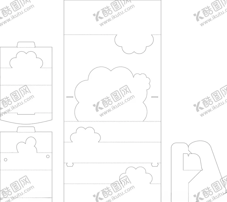 编号：83890204200111462227【酷图网】源文件下载-包装设计刀模结构盒子