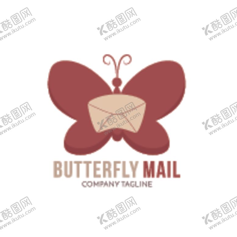 编号：82642010041620584273【酷图网】源文件下载-蝴蝶logo