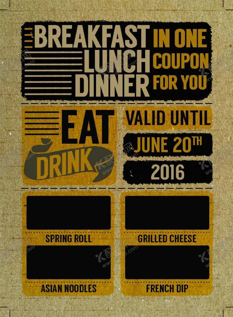 编号：98603809260321323919【酷图网】源文件下载-牛皮纸卡片