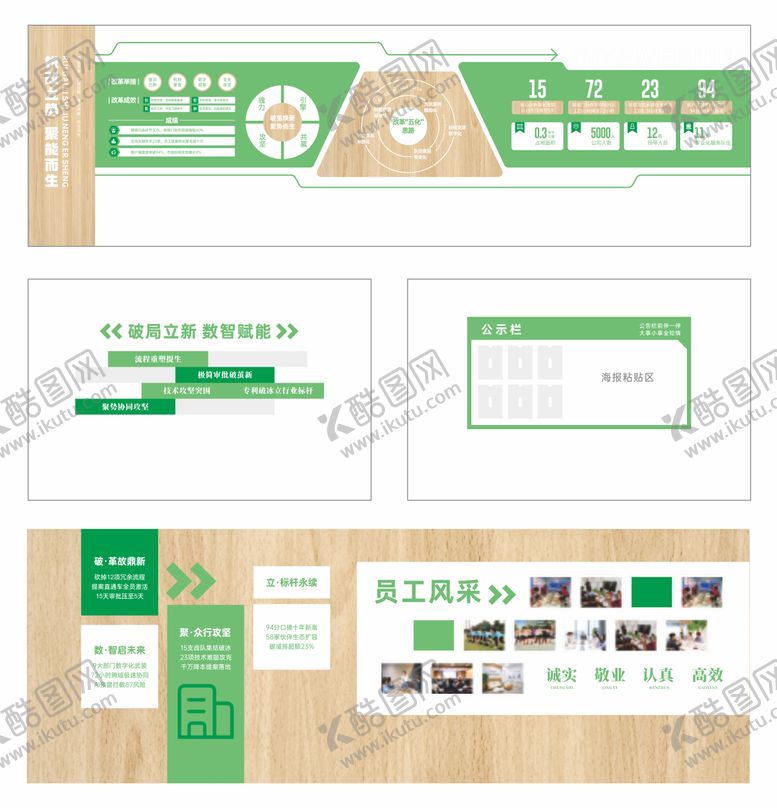 编号：22602006160006259565【酷图网】源文件下载-企业简介文化墙