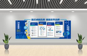 企业文化墙员工风采团队理念发展历程公司