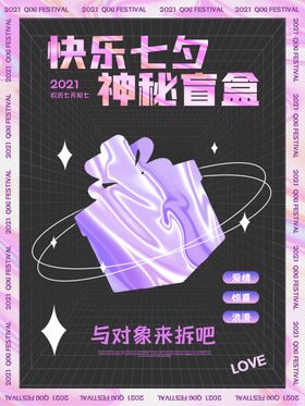 潮玩盲盒海报图片展架类流流