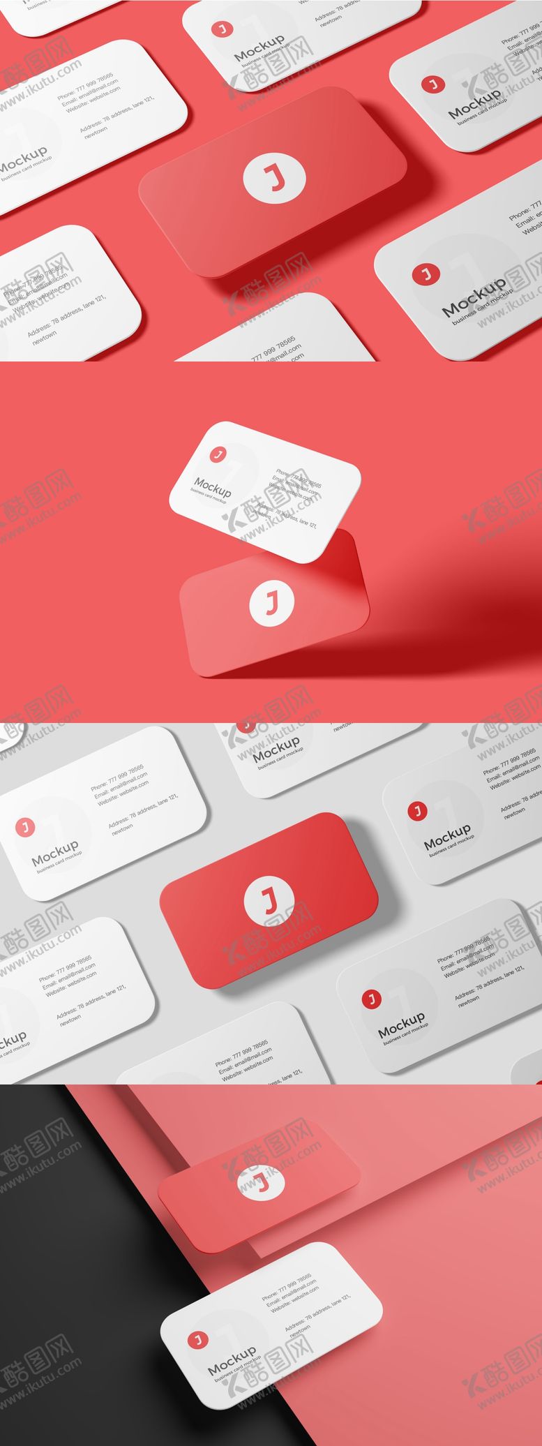 编号：64788501091921332648【酷图网】源文件下载-圆角名片展示样机