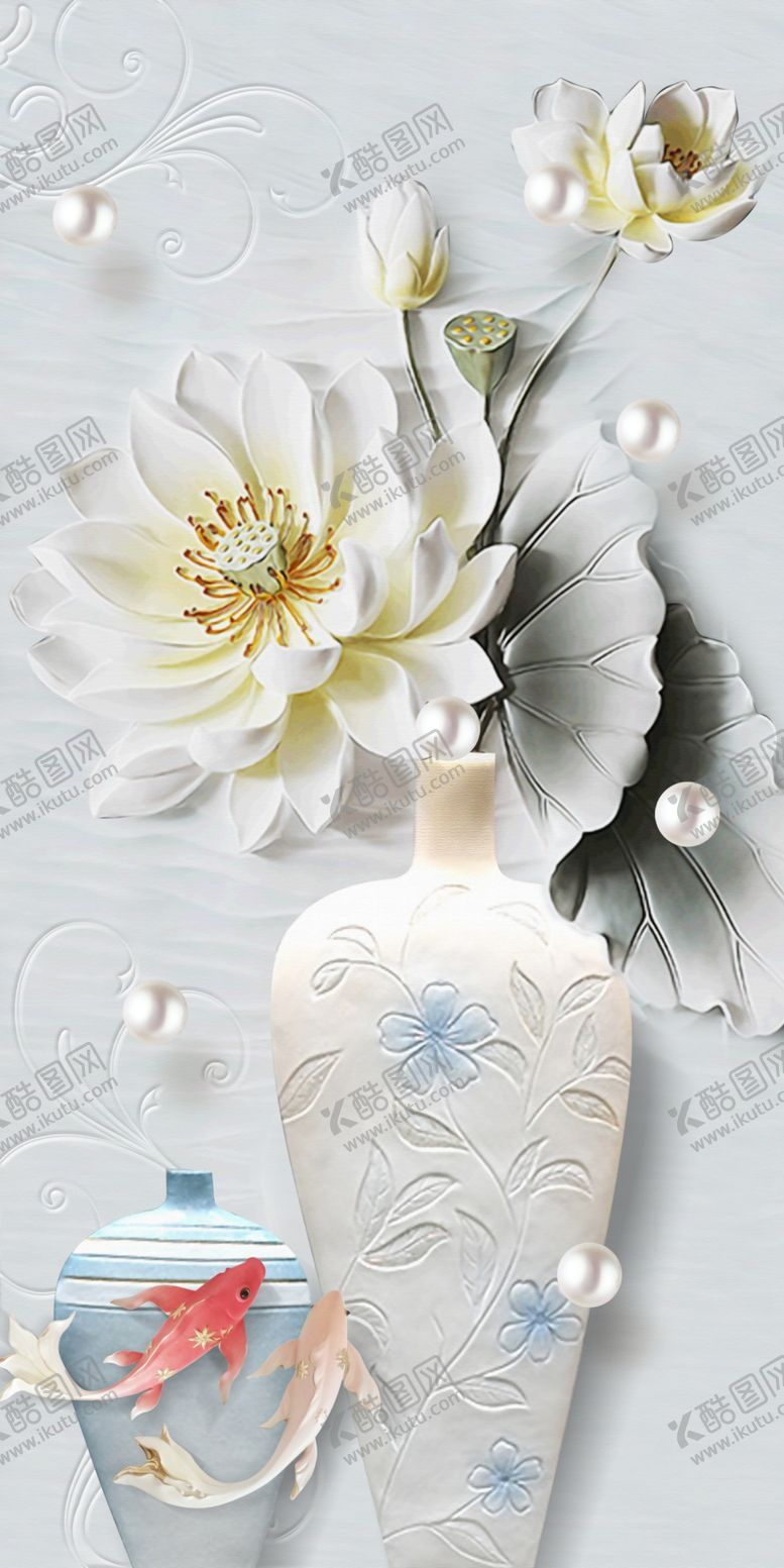 编号：11848609191813406772【酷图网】源文件下载-浮雕花瓶玄关