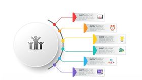 圆形信息图展示IT相关内容