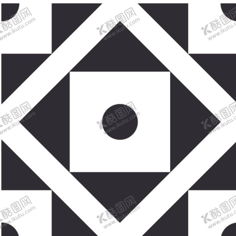 编号：42259510052057537052【酷图网】源文件下载-黑白简约花纹图案设计