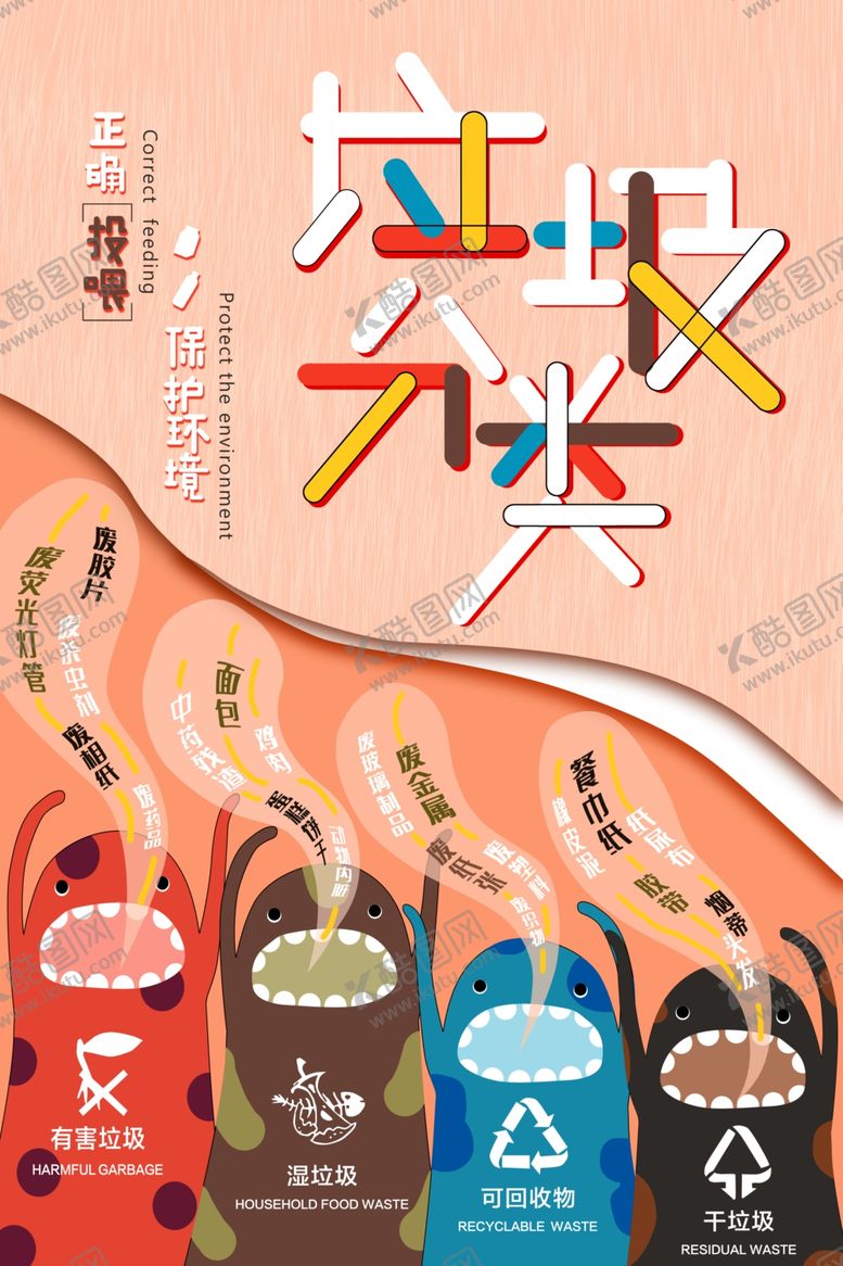 编号：79669709240530531392【酷图网】源文件下载-垃圾分类