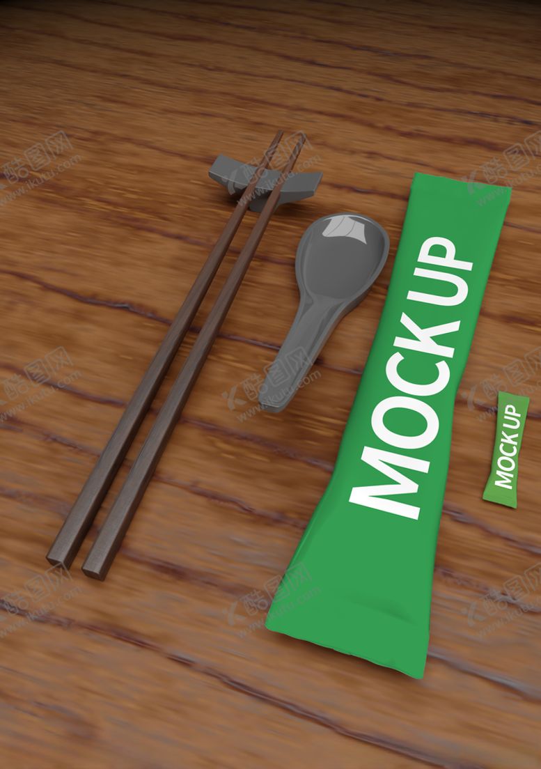 编号：77430110280540029155【酷图网】源文件下载-餐具包样机