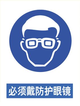 必须戴防护眼镜
