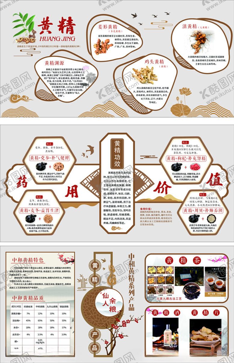 编号：63322811181400505415【酷图网】源文件下载-黄精文化墙