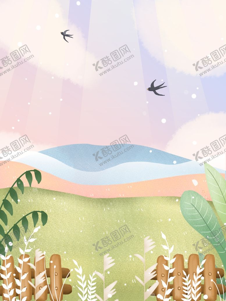 编号：44446607091556523808【酷图网】源文件下载-春季踏青背景
