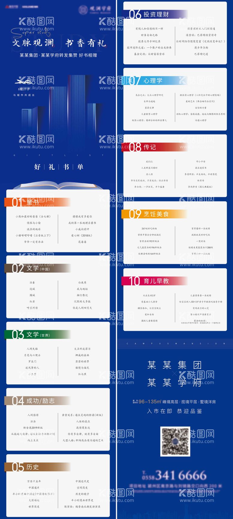 编号：31716011192039009579【酷图网】源文件下载-地产学区书单推荐长图