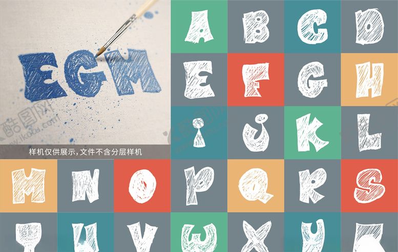 编号：32466806241112153290【酷图网】源文件下载-字母艺术字体