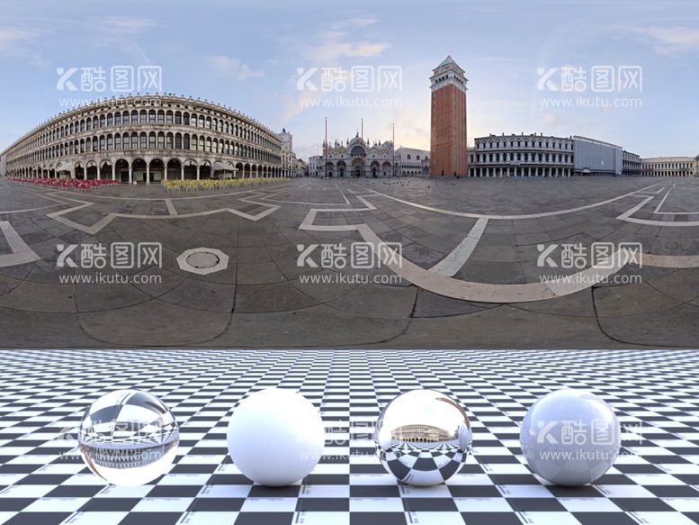 编号：87086511300918538398【酷图网】源文件下载-C4D城市街道贴图HDR贴图