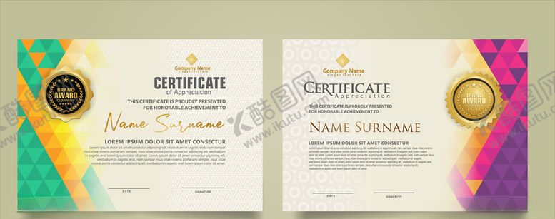 编号：90507609291017204791【酷图网】源文件下载-证书