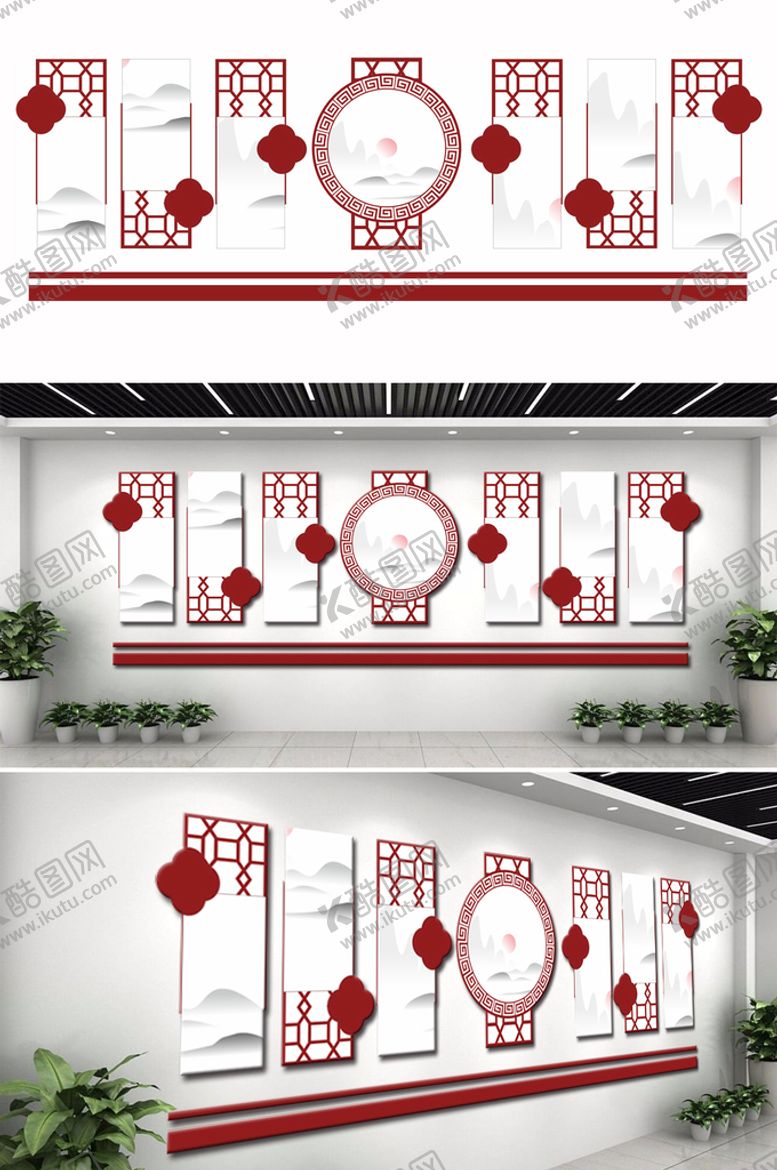编号：28030401201541347417【酷图网】源文件下载-空白文化墙设计