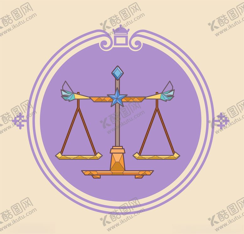 编号：11926405121011356506【酷图网】源文件下载-天枰插画