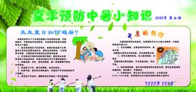健康教育板面过炎夏中暑防治