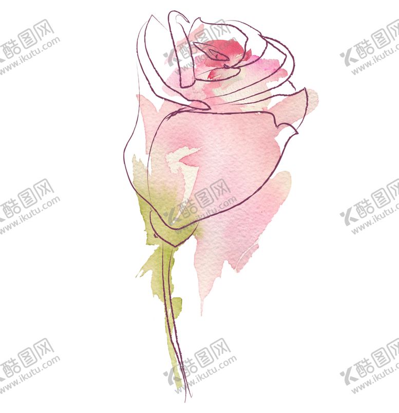 编号：29642406261348433675【酷图网】源文件下载-植物手绘水彩
