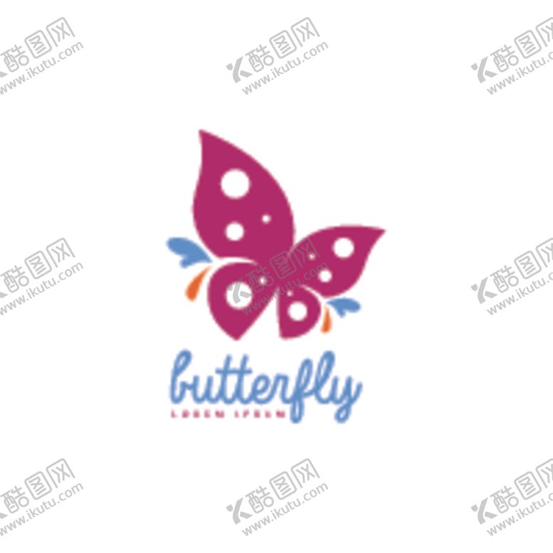 编号：96417006301359113236【酷图网】源文件下载-蝴蝶logo