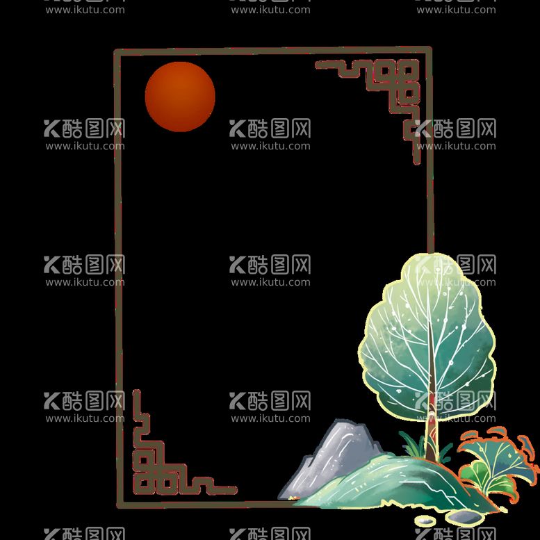 编号：35782610050339147065【酷图网】源文件下载-国潮边框 