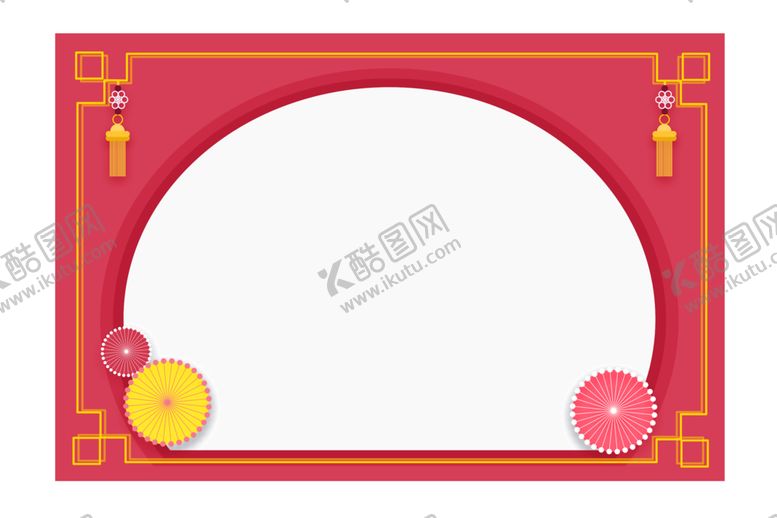 编号：56524509201230121773【酷图网】源文件下载-中国风花纹花边边框素材