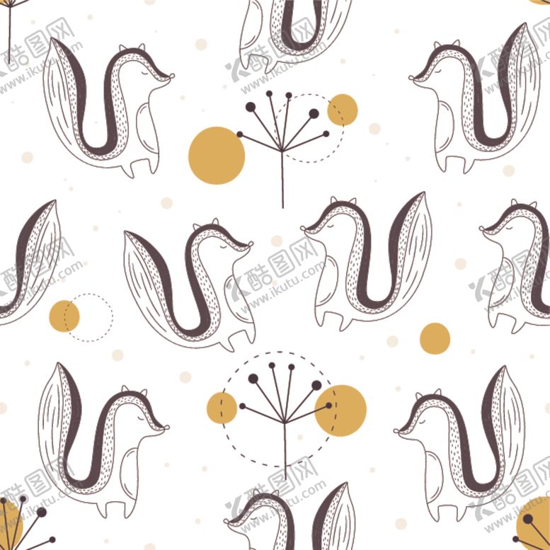 编号：26942010112206531820【酷图网】源文件下载-矢量松鼠