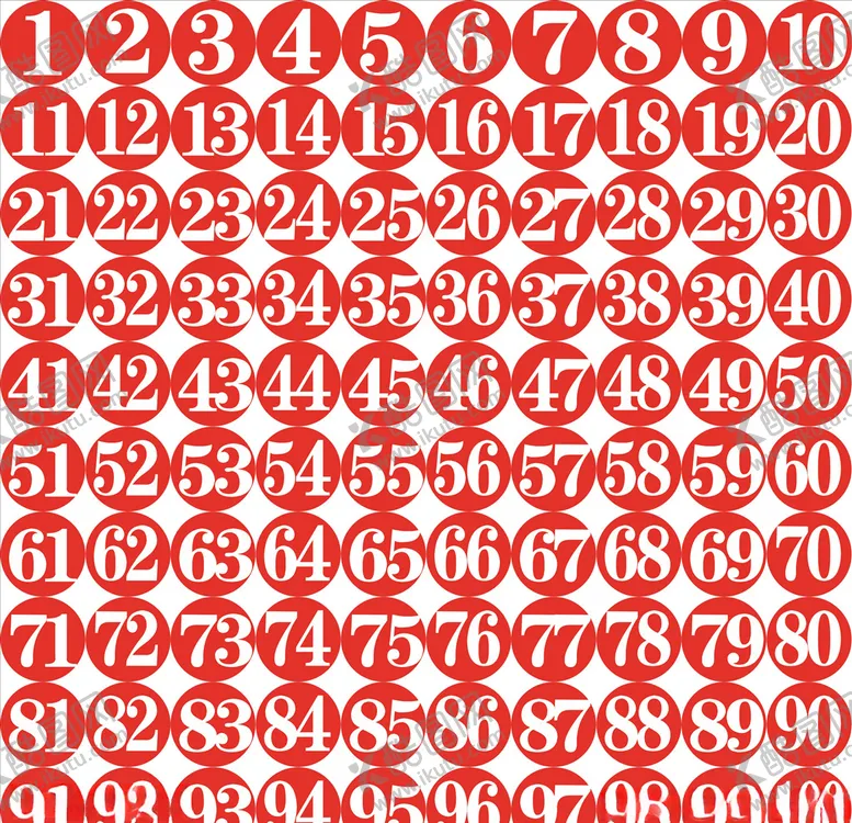 编号：49806206261845279737【酷图网】源文件下载-桌子数字编号